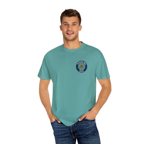 Master Mason Blue Lodge T-Shirt - Traveling Mason Garment-Dyed Tee - Bricks Masons