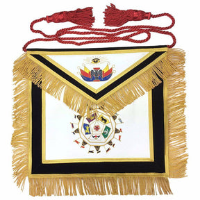 32nd Degree Scottish Rite Apron - Black Velvet - Bricks Masons