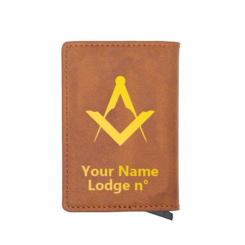 Master Mason Blue Lodge Wallet - Various Colors - Bricks Masons