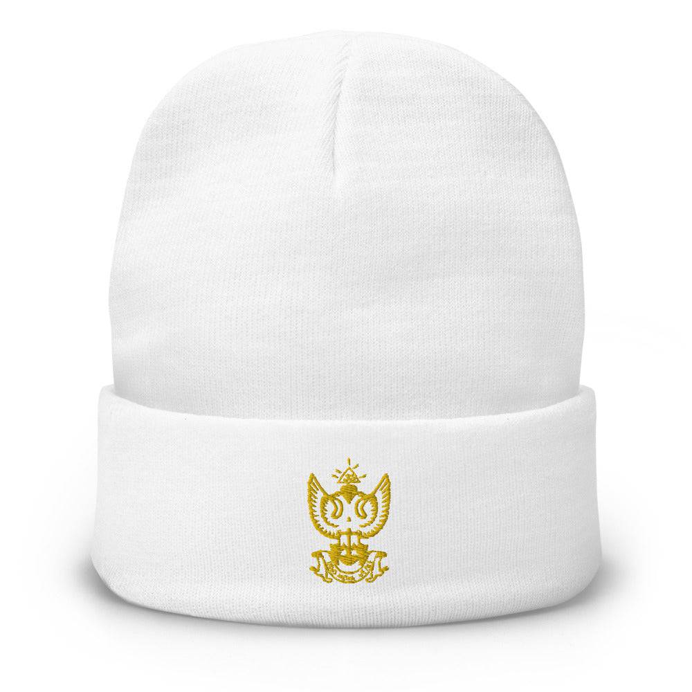 33rd Degree Scottish Rite Beanie - Wings Up Golden Embroidery - Bricks Masons