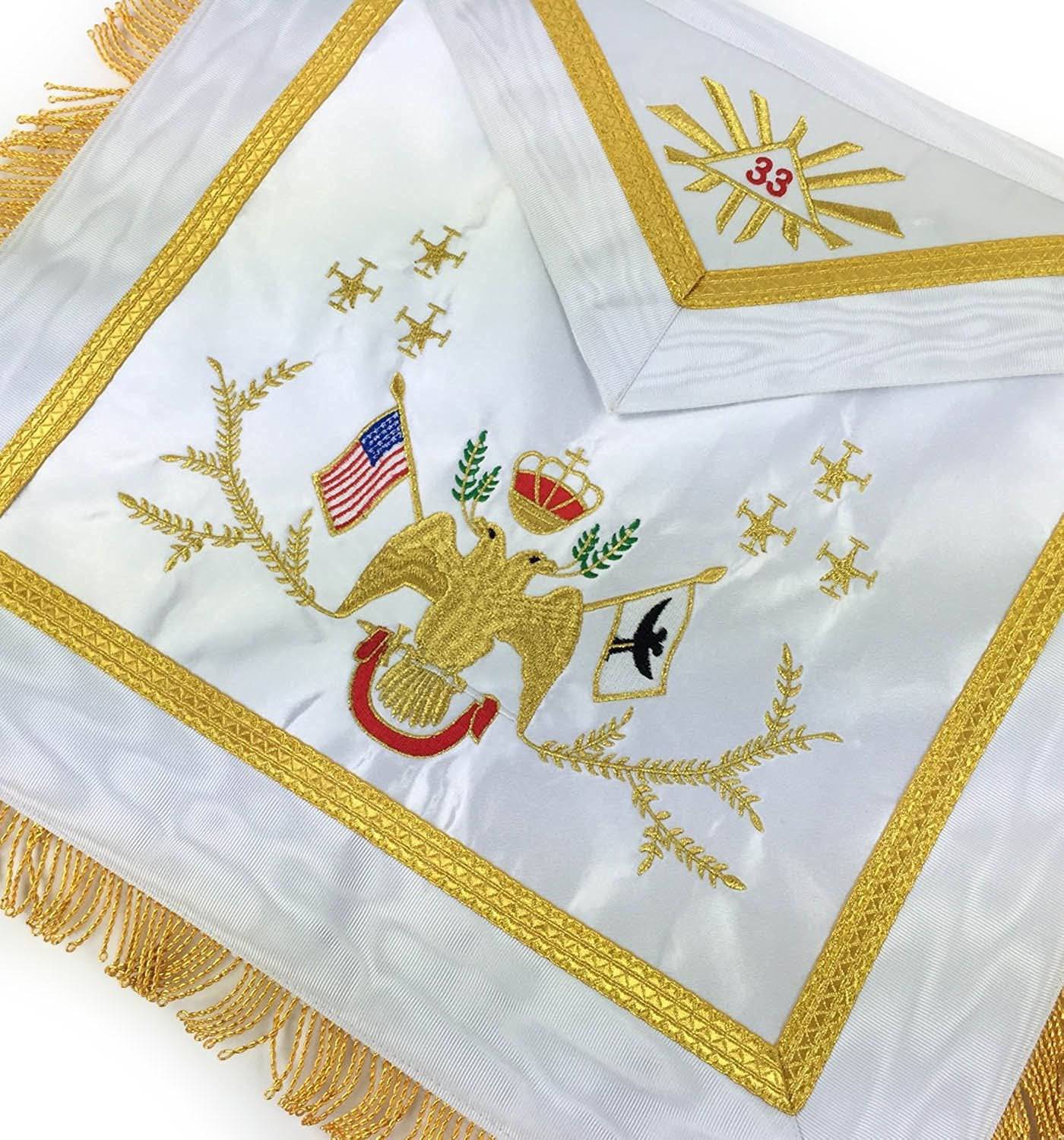 33rd Degree Scottish Rite Regalia Set - Machine Embroidery - Bricks Masons