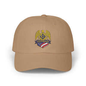 Master Mason Blue Lodge Baseball Cap - Embroidered Veteran Mason Dad Cap - Bricks Masons