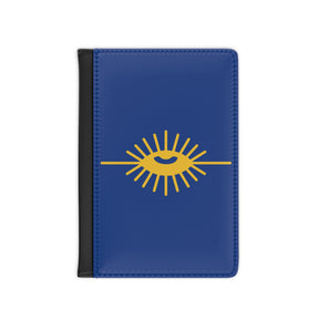 Knights of the All Seeing Eye Passport Cover - Blue PU Leather With  Inner Compartments - Bricks Masons