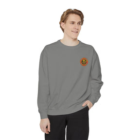 Master Mason Blue Lodge Sweatshirt - Embroidered Emblem Fire Fighter - Bricks Masons