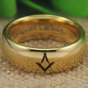 Master Mason Blue Lodge Ring - Gold Color