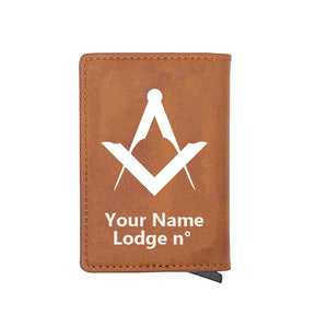 Master Mason Blue Lodge Wallet - Various Colors - Bricks Masons