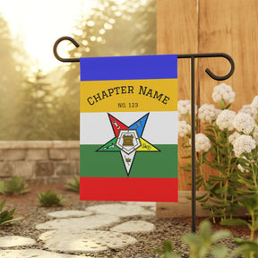 OES Yard Flag - Colorful Printed Design With Personalization - Bricks Masons