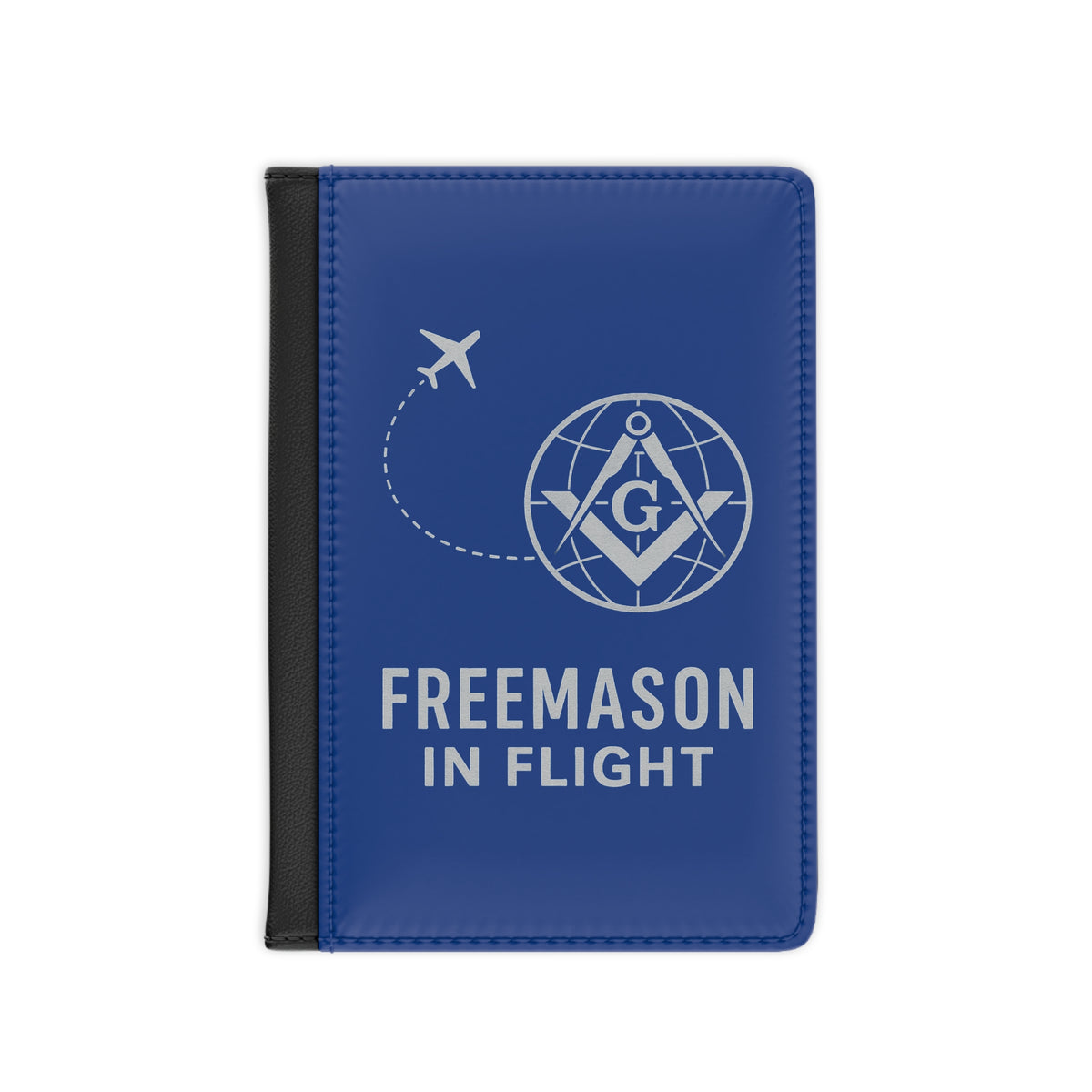 Master Mason Blue Lodge Passport Cover - Freemason In Flight Blue PU Leather - Bricks Masons