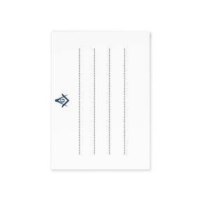 Master Mason Blue Lodge Greeting Card -  (Two-sided print) - Bricks Masons