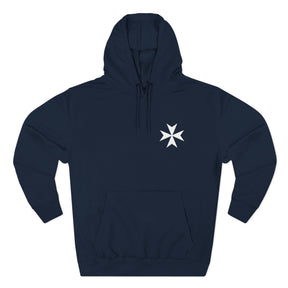 Order of Saint Lazarus Hoodie - Embroidered Chest Logo - Bricks Masons
