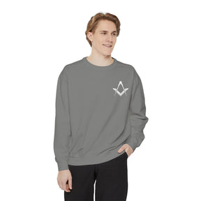 Master Mason Blue Lodge Sweatshirt - Embroidered Square & Compass - Bricks Masons
