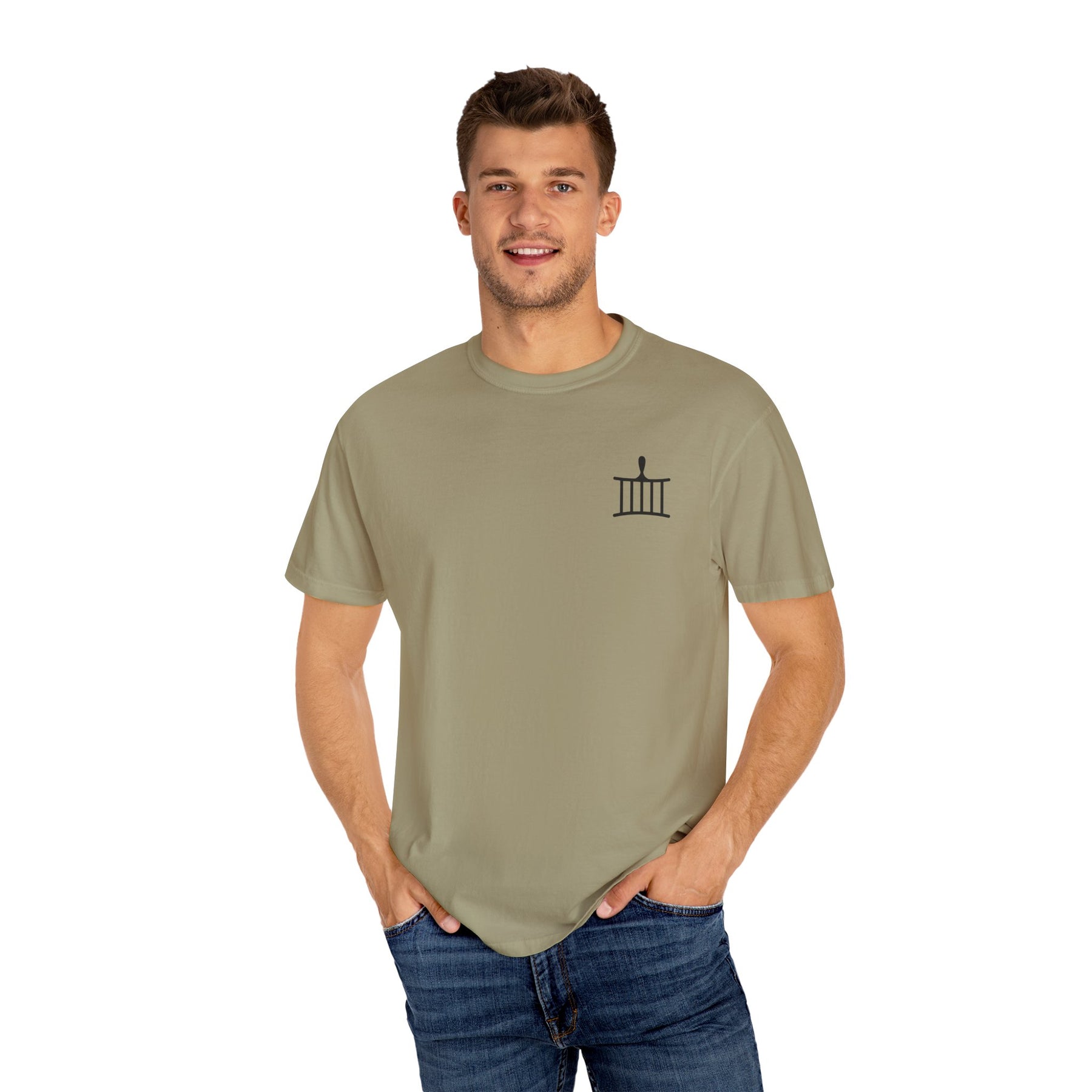 St. Lawrence the Martyr T-Shirt - Cotton Garment-Dyed Tee Various Colors - Bricks Masons