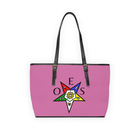 OES Handbag - Pink PU Leather With Ample Interior - Bricks Masons