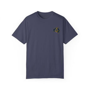 Master Mason Blue Lodge Australia Jurisdiction T-Shirt - Mason Garment-Dyed Tee - Bricks Masons