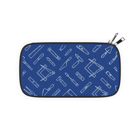 Master Mason Blue Lodge Passport Wallet - Blue & White Working Tools - Bricks Masons