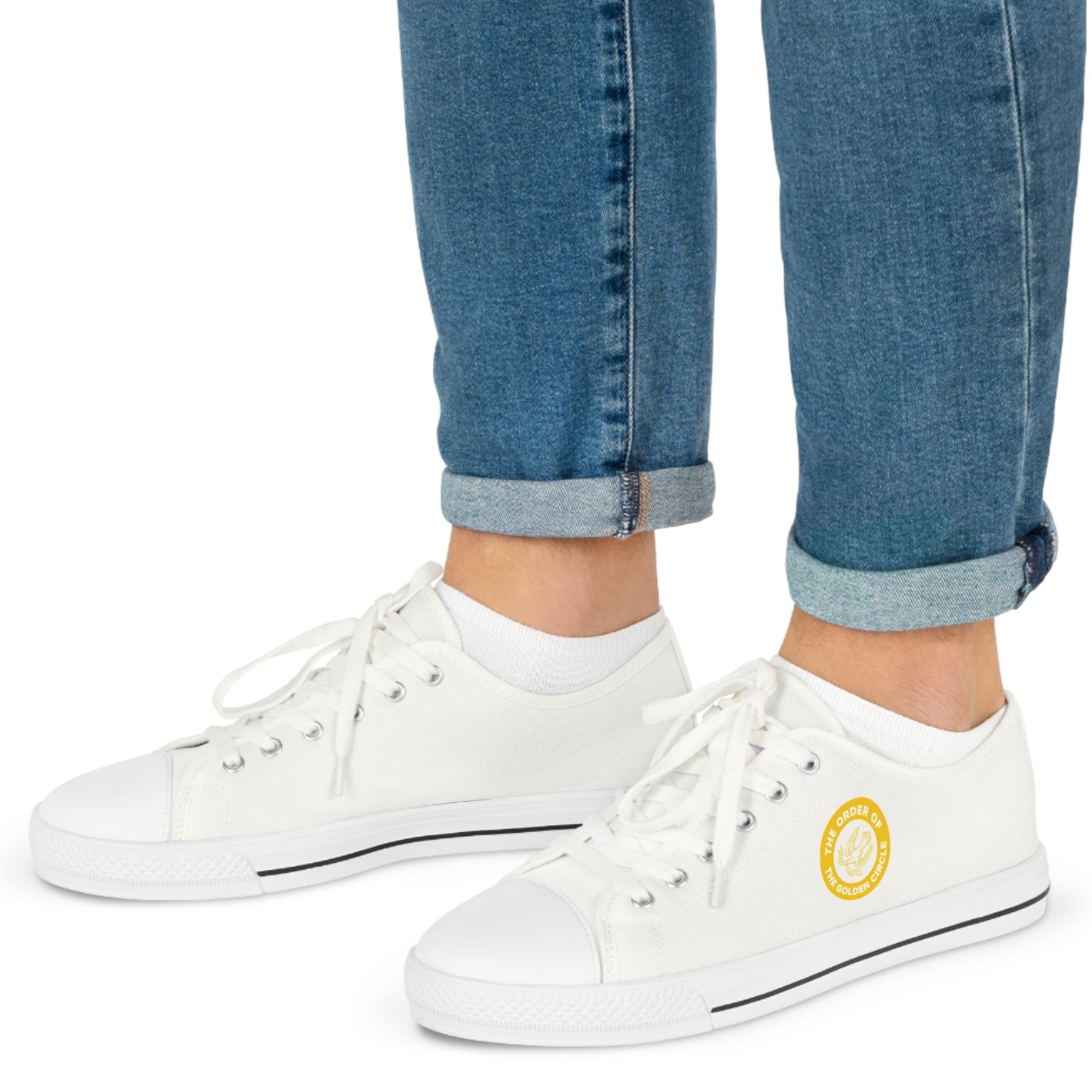 Order of the Golden Circle Sneaker - Low Top Sneaker Black & White - Bricks Masons