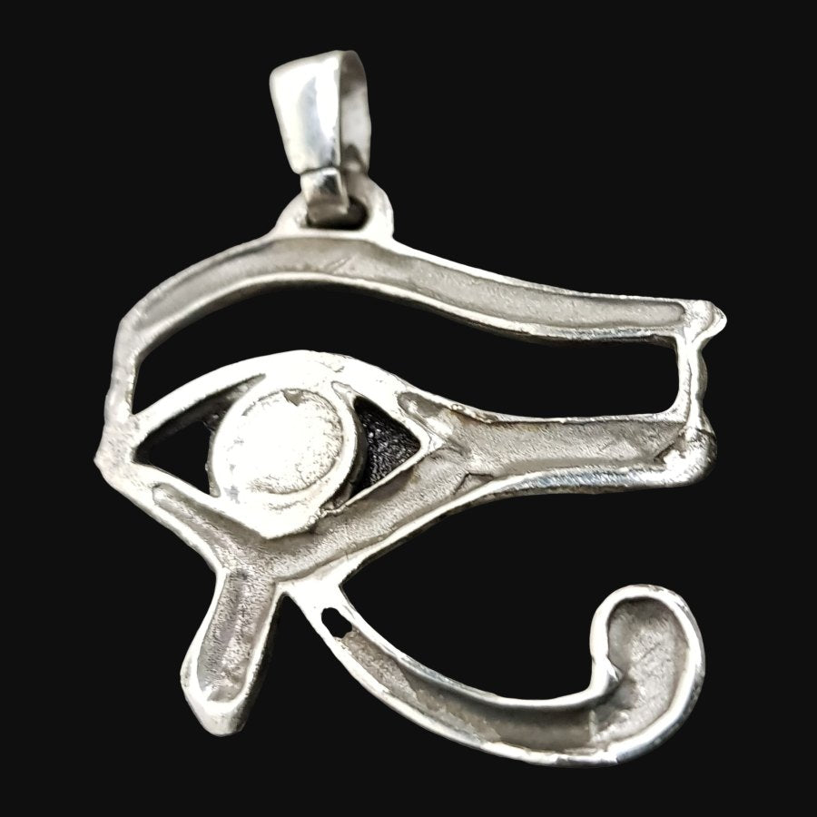 Egyptian Eye of Horus Pendant Silver and Gold 4 x 3.5 cm 7.6 g Art 698 - Bricks Masons