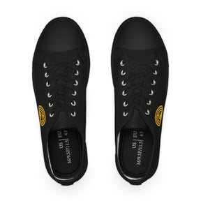 Royal Ark Mariner Sneaker - Low Top Sneaker Black & White Golden Emblem - Bricks Masons