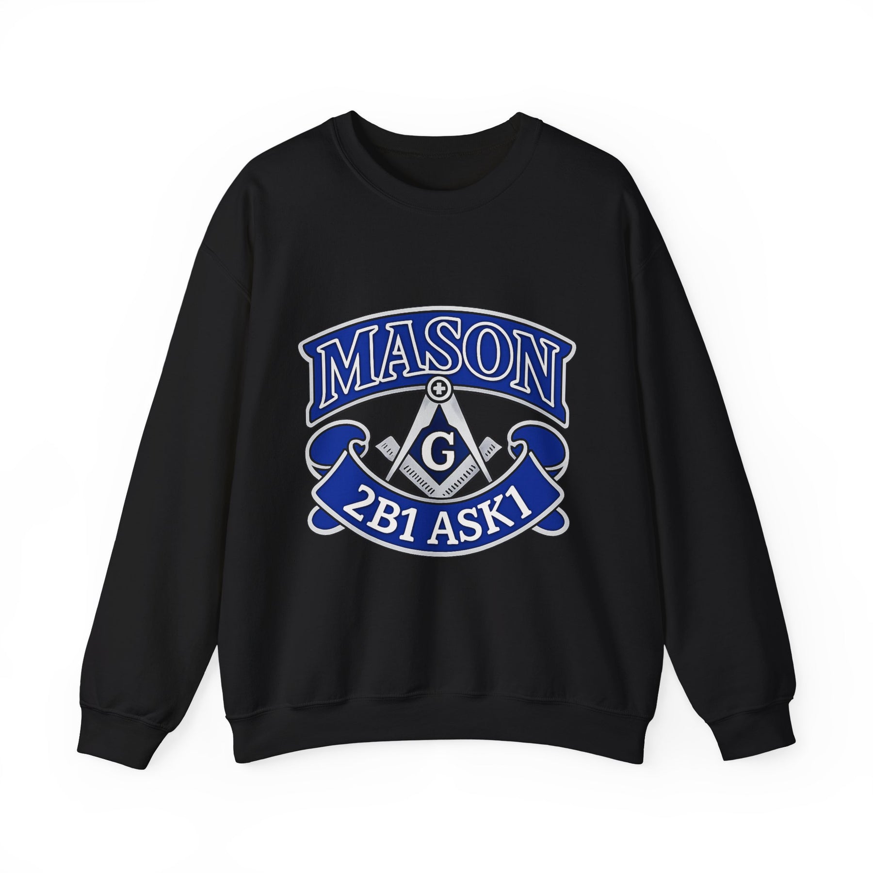 Master Mason Blue Lodge Sweatshirt - 2B1 ASK1 Square & Compass G - Bricks Masons