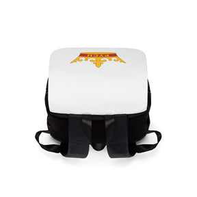 PYCH Backpack - White Resistant Fabric With Multiple Compartments - Bricks Masons