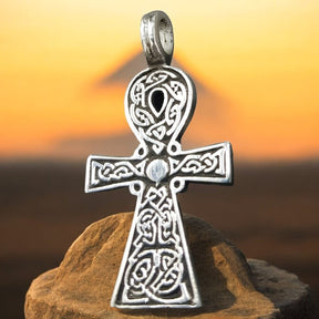 Ankh Cross of Life Pendant in Silver 4 x 2.5 cm 10 g Art 777 - Bricks Masons
