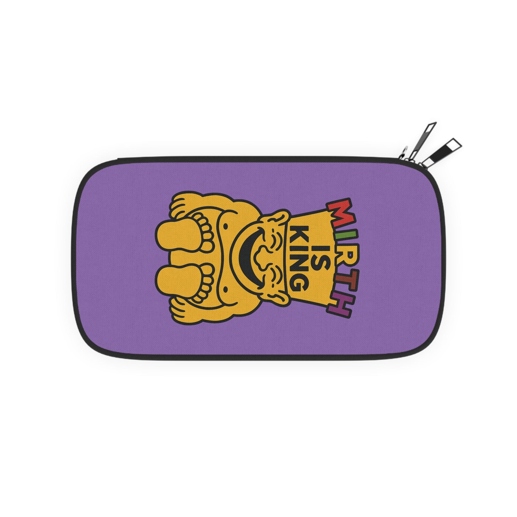 Royal Order of Jesters Passport Wallet - Mirth is King Vibrant Yellow & Purple Colors - Bricks Masons
