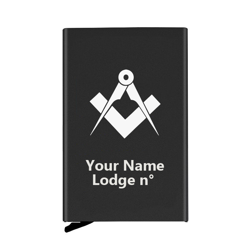 Master Mason Blue Lodge Credit Card Holder - Various Colors - Bricks Masons