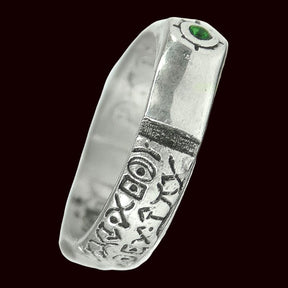 King Solomon Ring According to Saint Cyprian In Silver Art 802 - Bricks Masons
