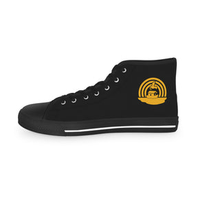 Royal Ark Mariner Sneaker - High Top Black & White Golden Emblem - Bricks Masons