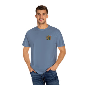 Master Mason Craft T-Shirt - United Kingdom Mason Garment-Dyed Tee - Bricks Masons