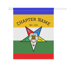 OES Yard Flag - Colorful Printed Design With Personalization - Bricks Masons