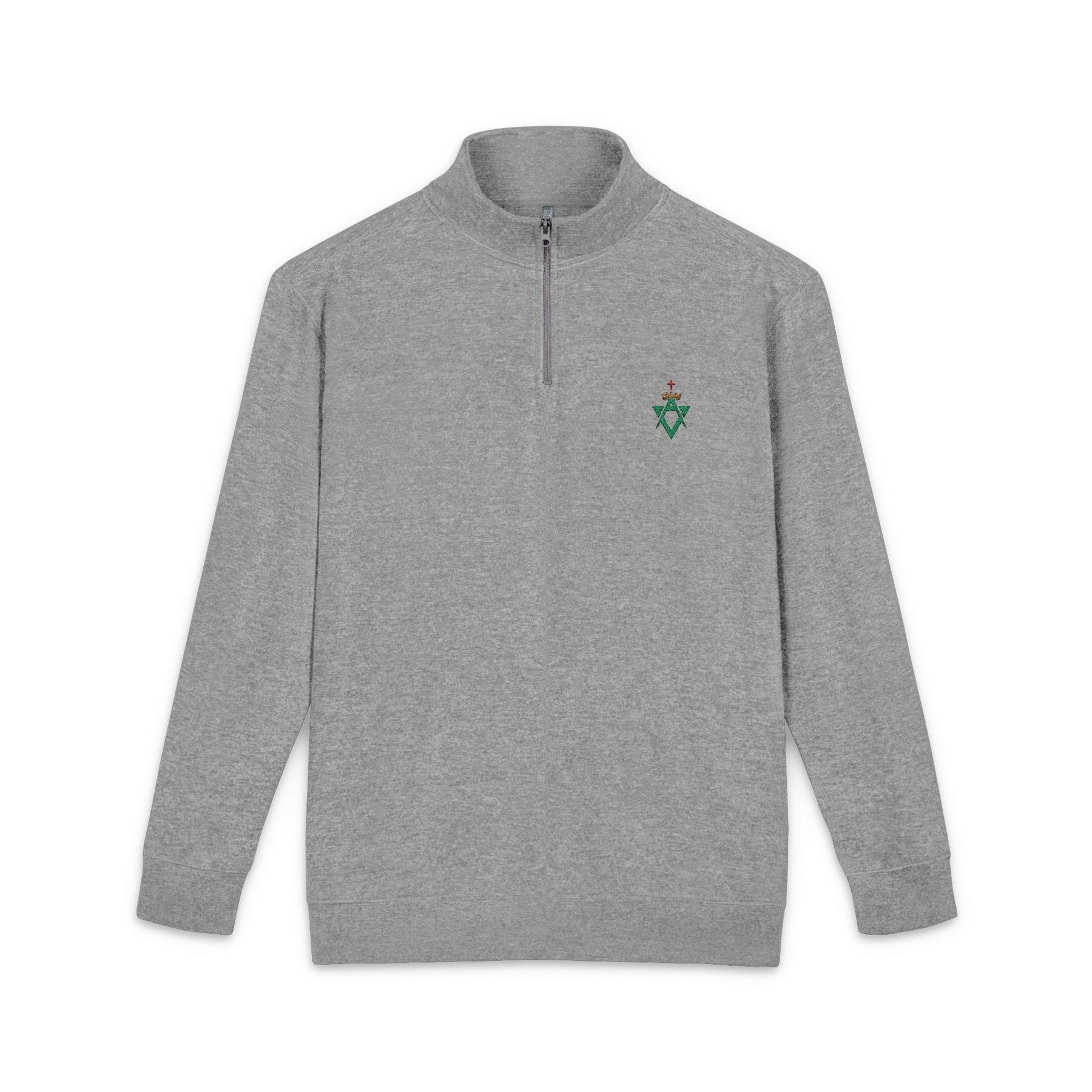 Allied Masonic Degrees Sweatshirt - Green AMD Emblem Embroidery - Bricks Masons