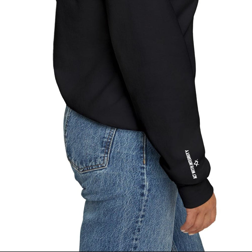 Master Mason Blue Lodge Sweatshirt - Justice Stand For Truth with Square & Compass - Bricks Masons