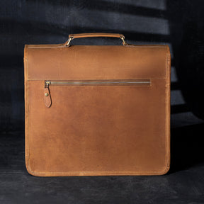 Shriners Briefcase - Genuine Cow Leather - Bricks Masons