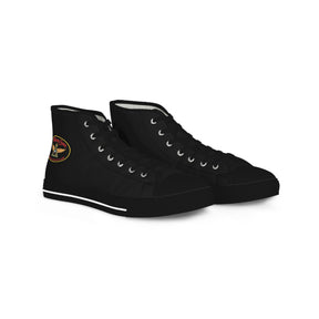 Widows Sons Sneaker - High Top Black & White Bikers Emblem - Bricks Masons