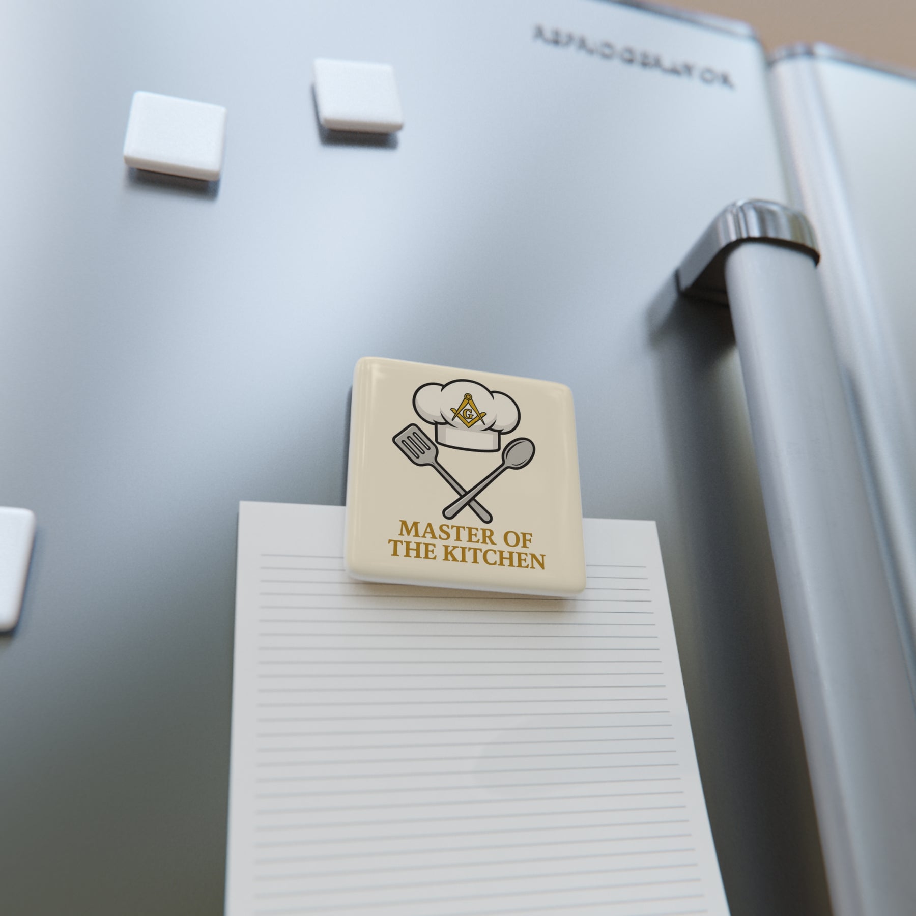 Master Mason Blue Lodge Magnet - Porcelain With Magnet - Bricks Masons