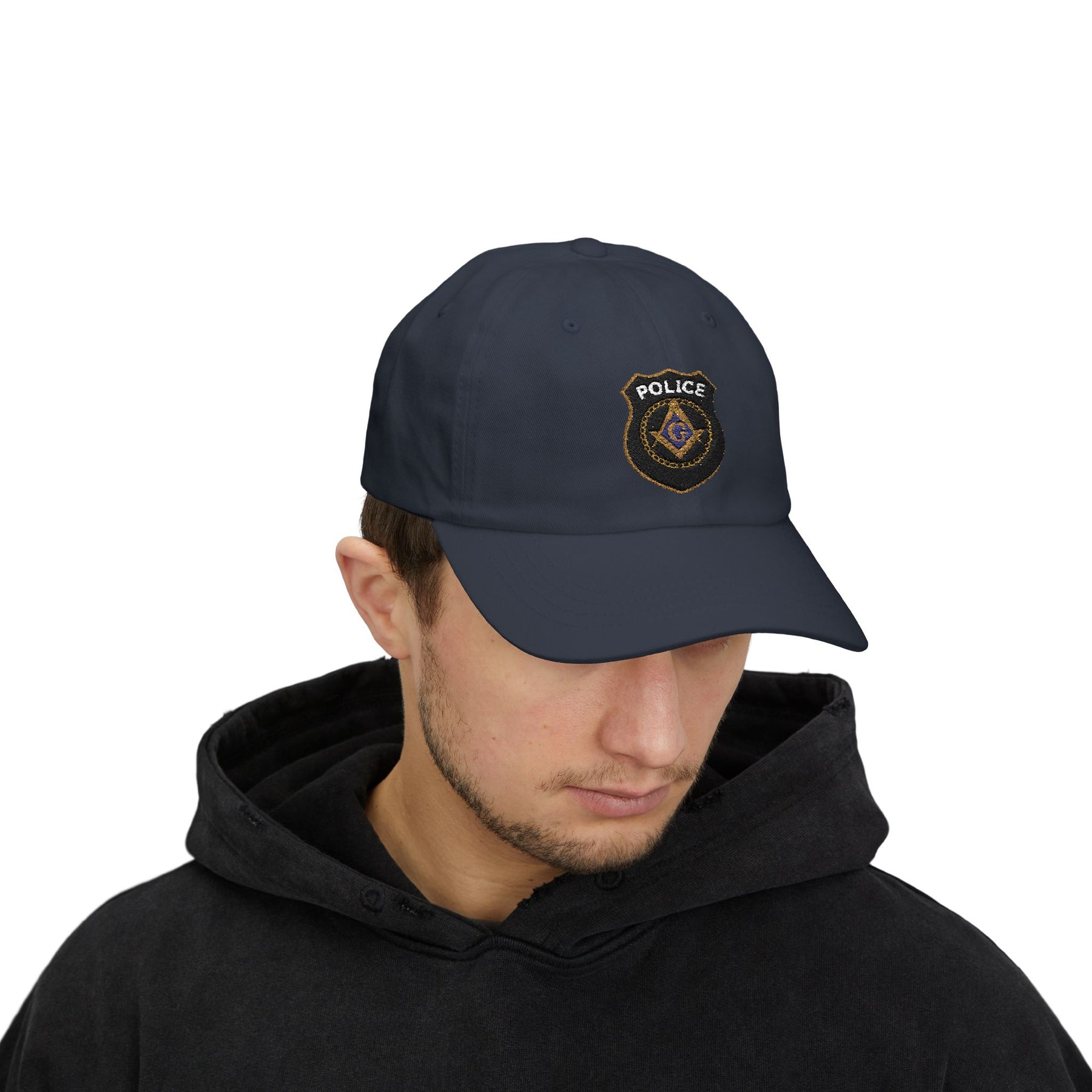 Master Mason Blue Lodge Baseball Cap - Embroidered Police Mason Dad Cap - Bricks Masons