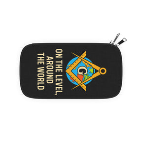 Master Mason Blue Lodge Passport Wallet - On The level Around the world - Bricks Masons
