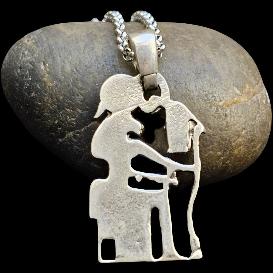 Egyptian Goddess Sekhmet Pendant in Silver 4.5 x 2 cm 8 g Art 989 - Bricks Masons