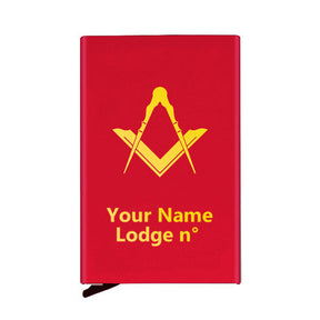 Master Mason Blue Lodge Credit Card Holder - Various Colors - Bricks Masons