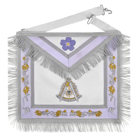 Past Master Blue Lodge Apron - Velvet With Gold Fringe - Bricks Masons