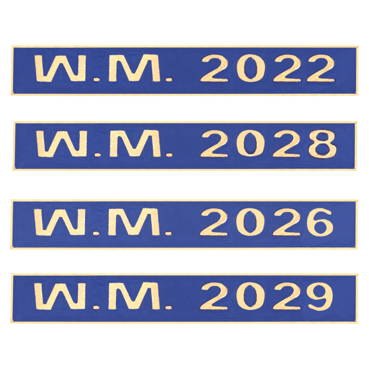 Worshipful Master Blue Lodge Bar - Customizable Engraved Year Bar - Bricks Masons