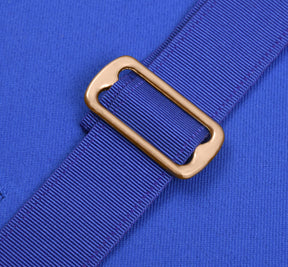 Past District Deputy Grand Master Blue Lodge Apron - Blue Borders Machine Embroidery - Bricks Masons