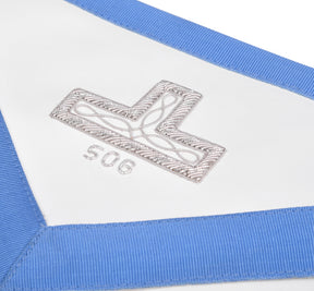 Past Master Craft Apron - Euclid’s 47th Problem Hand Bullion Embroidery - Bricks Masons