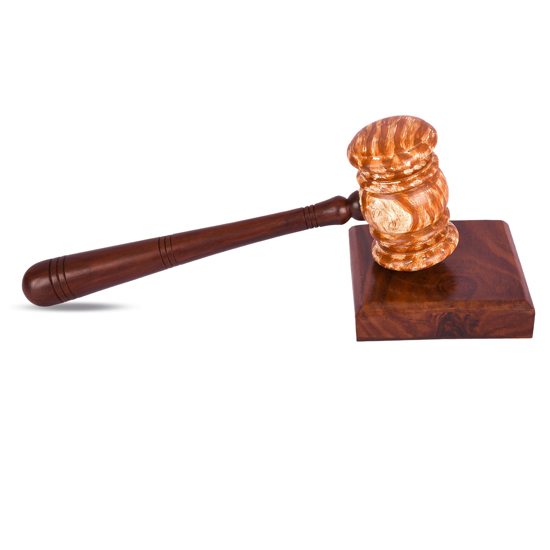 Masonic Gavel - Brown Handcrafted Wood - Bricks Masons