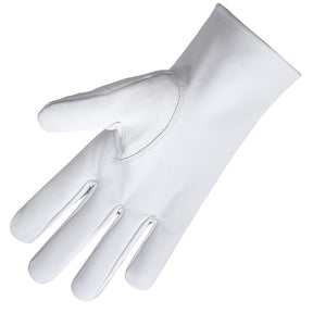 Knights Templar Commandery Glove - Leather With Black Patch - Bricks Masons