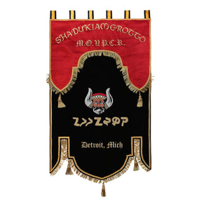 Grotto Banner - Machine Embroidery - Bricks Masons