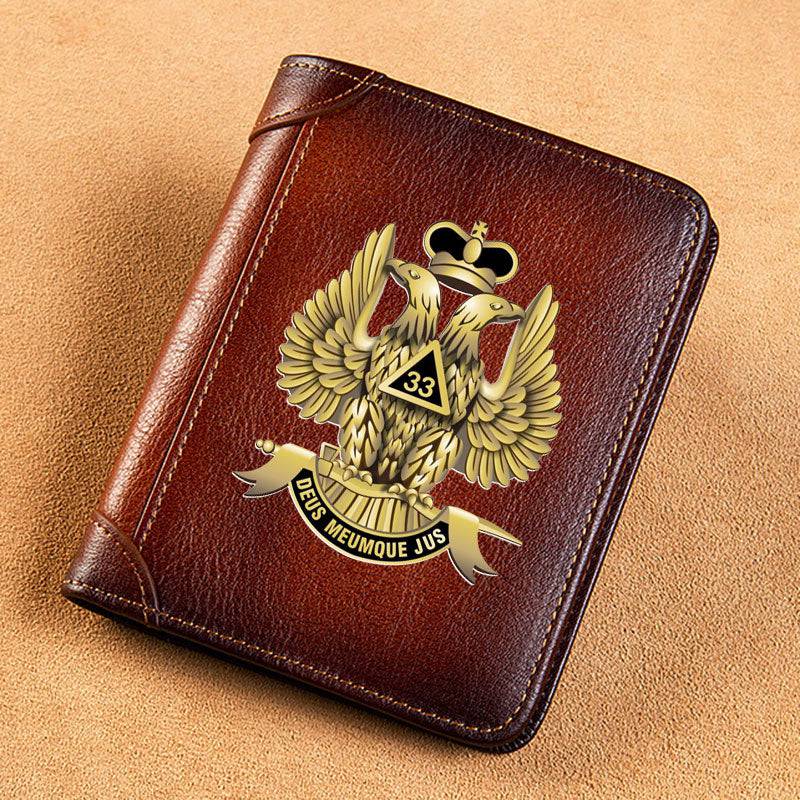 33rd Degree Scottish Rite Wallet - Brown