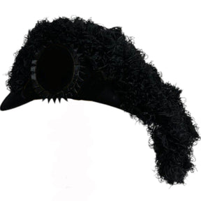 Line Officer Knights Templar Chapeau - All Black Plumes - Bricks Masons