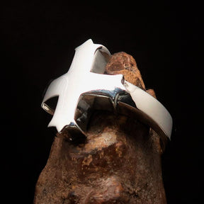 Knights Templar Commandery Ring - Mirror polished Silver Cross Ring